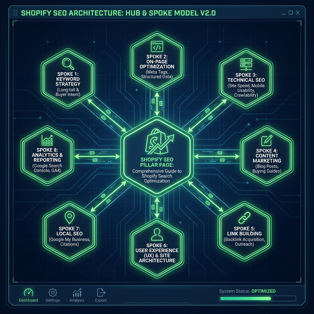 Shopify SEO Hub and Spoke Structure